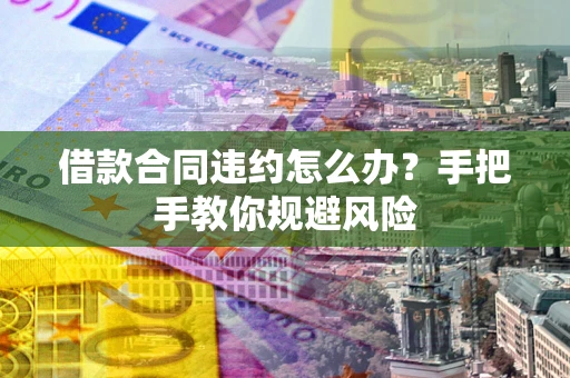 济南借款合同违约怎么办？手把手教你规避风险