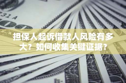 济南担保人起诉借款人风险有多大？如何收集关键证据？