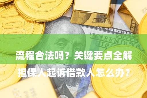 济南

担保人起诉借款人怎么办？流程合法吗？关键要点全解析