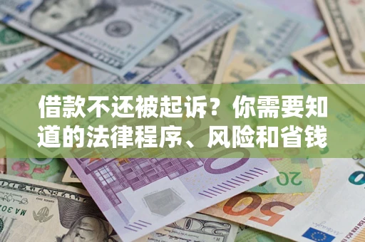 济南借款不还被起诉？你需要知道的法律程序、风险和省钱技巧