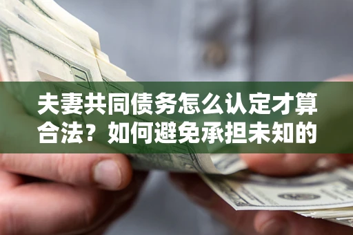 济南夫妻共同债务怎么认定才算合法？如何避免承担未知的债务风险？